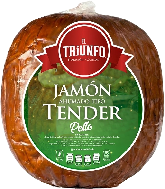 Jamón Ahumado Tipo Tender Pollo