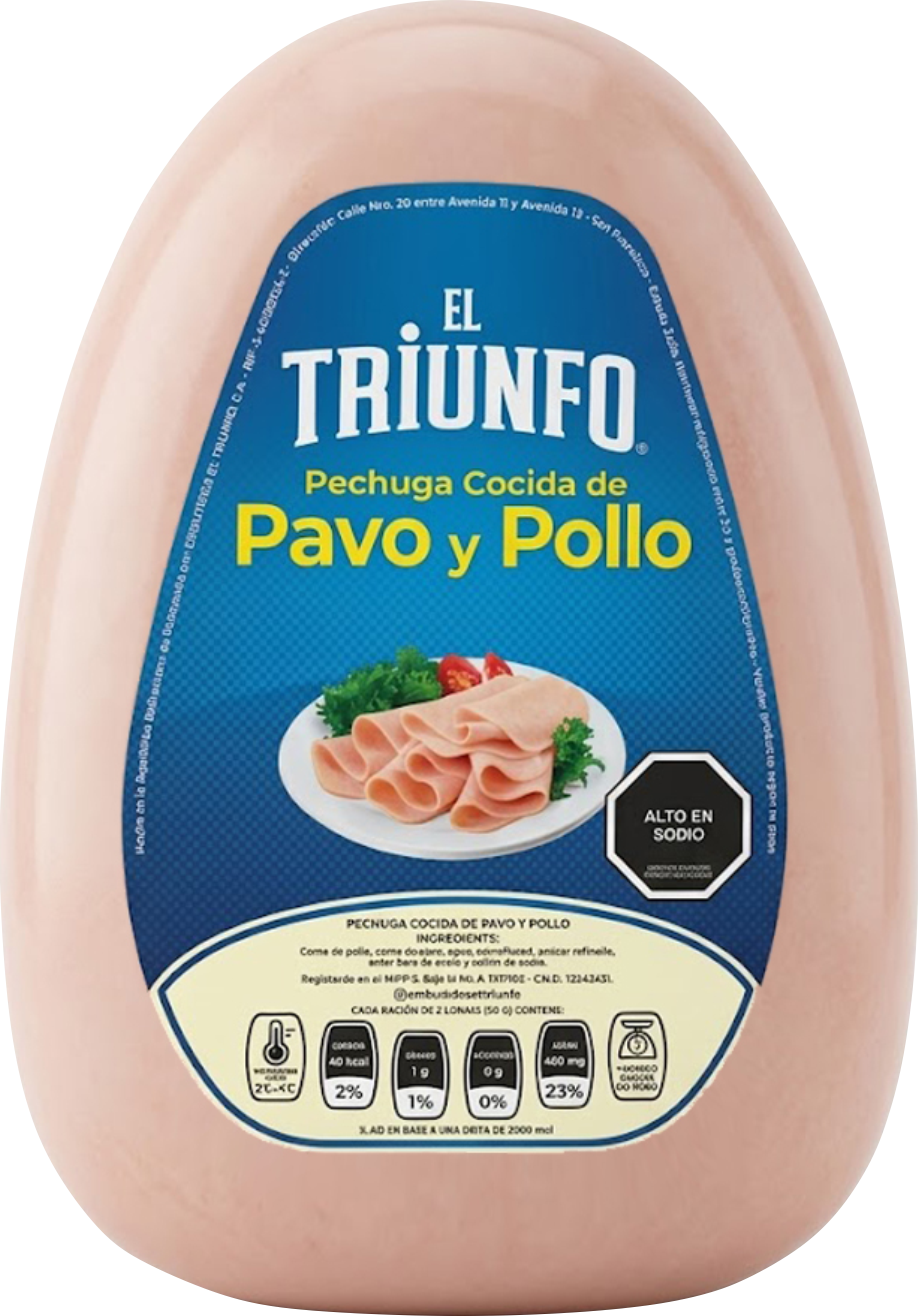 Pechuga Cocida de Pavo y Pollo